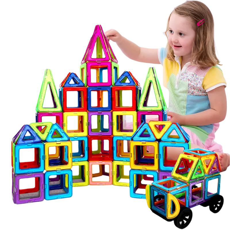 Magnetische Bausteine für Kinder – Kreatives Bau-Set