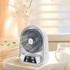Tragbarer solarbetriebener Ventilator sowie Nachtlicht – Multifunktional und wiederaufladbar