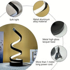 Spiral-LED-Schreibtischlampe: Moderne dimmbare Beleuchtung
