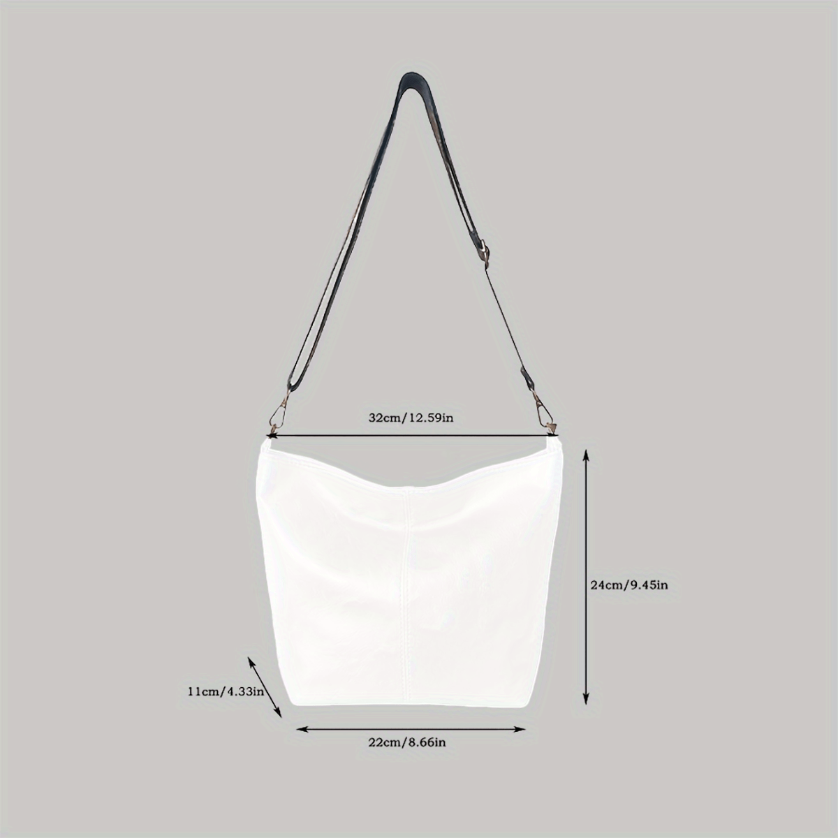 Breite Geometrische Tasche – Große Kapazität Crossbody inklusive Retro-Vibe