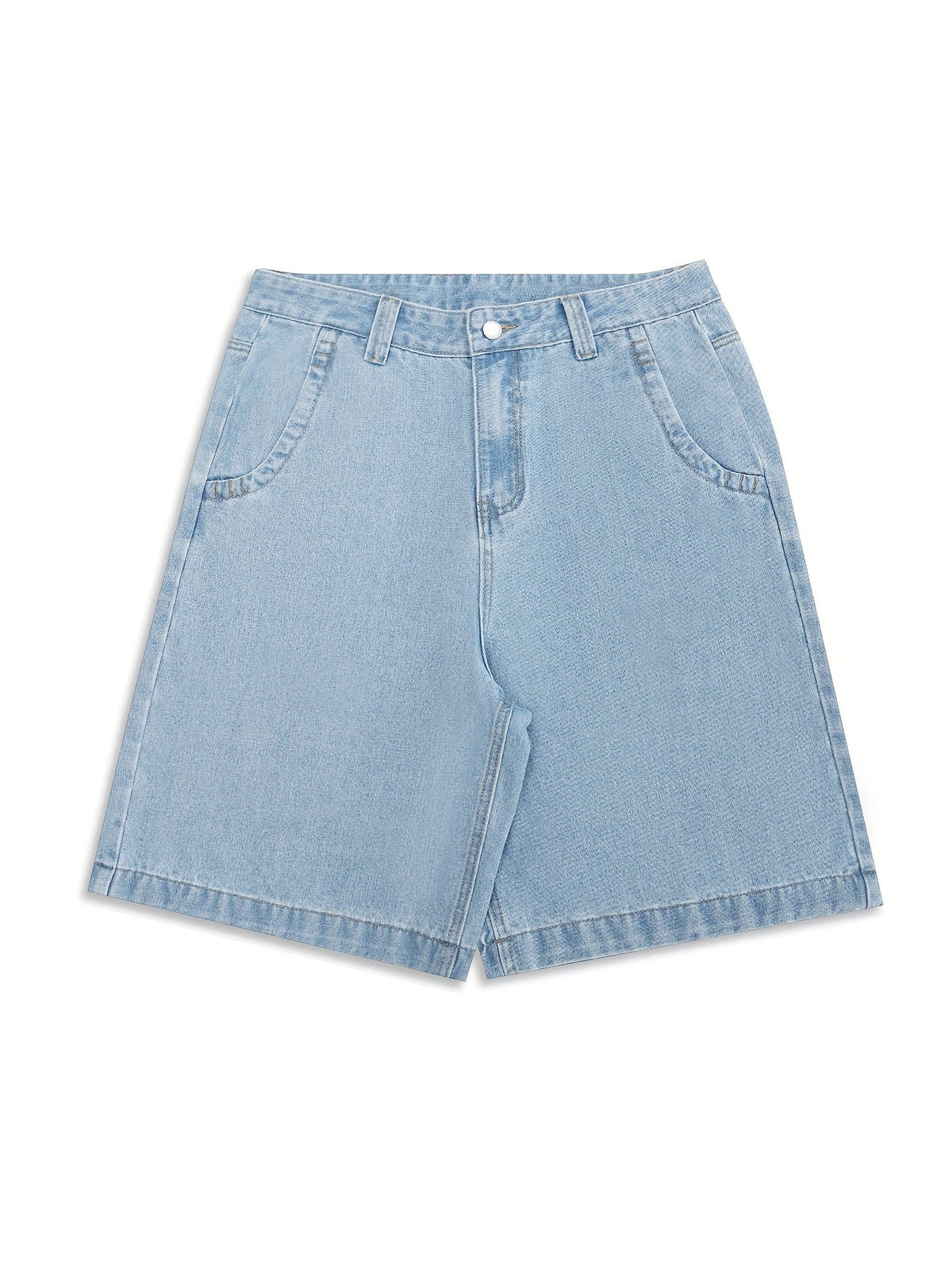 Lässige Bermuda-Denim-Shorts – Lockere Passform inklusive Stilvollen Blumenstickereien