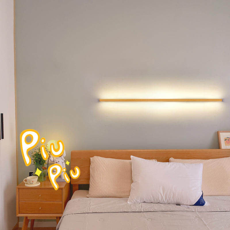 Minimalistische Holz-Wandlampe: Stimmungsvolle Beleuchtung für jeden Raum
