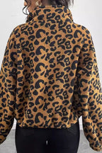 Mantel mit Leopardenmuster in Gelb