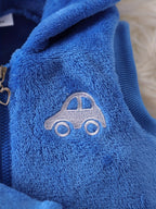 Zoomer Baby Set: Niedliche Auto-Stickerei für die kühleren Tage