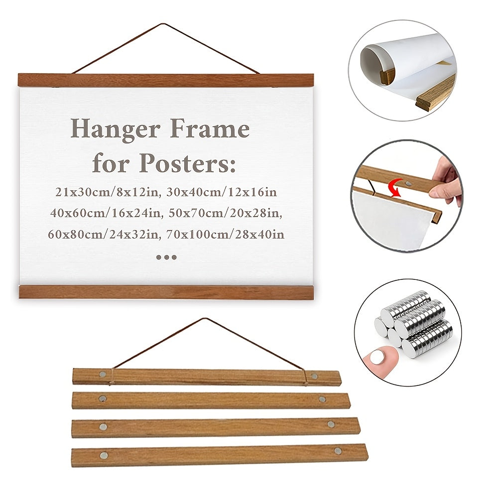 Magnetischer Holzposter-Halter – Einfache sowie stilvolle Wanddekoration