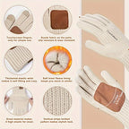 Lieke 3-in-1 Winterset – Warme Strickmütze, Schal sowie Handschuhe