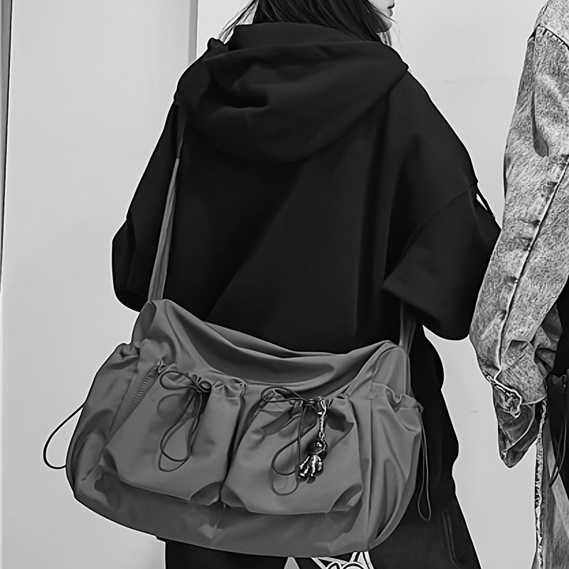 UrbanEase Umhängetasche – Kordelzug Schultertasche inklusive großer Kapazität