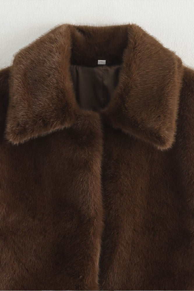 Jacke mit langen Ärmeln in Braun