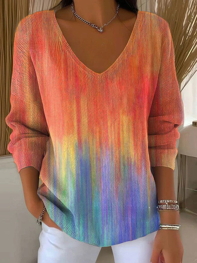 Pullover mit V-Ausschnitt