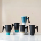 Handgefertigte Keramische Teetasse mit Sieb – Authentisches Design sowie Praktische Nutzung