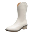 Damen Westernstiefel mit niedrigem Blockabsatz