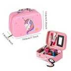 Deluxe Einhorn-Make-up-Tasche – Echte Kosmetik sowie Accessoires für Mädchen