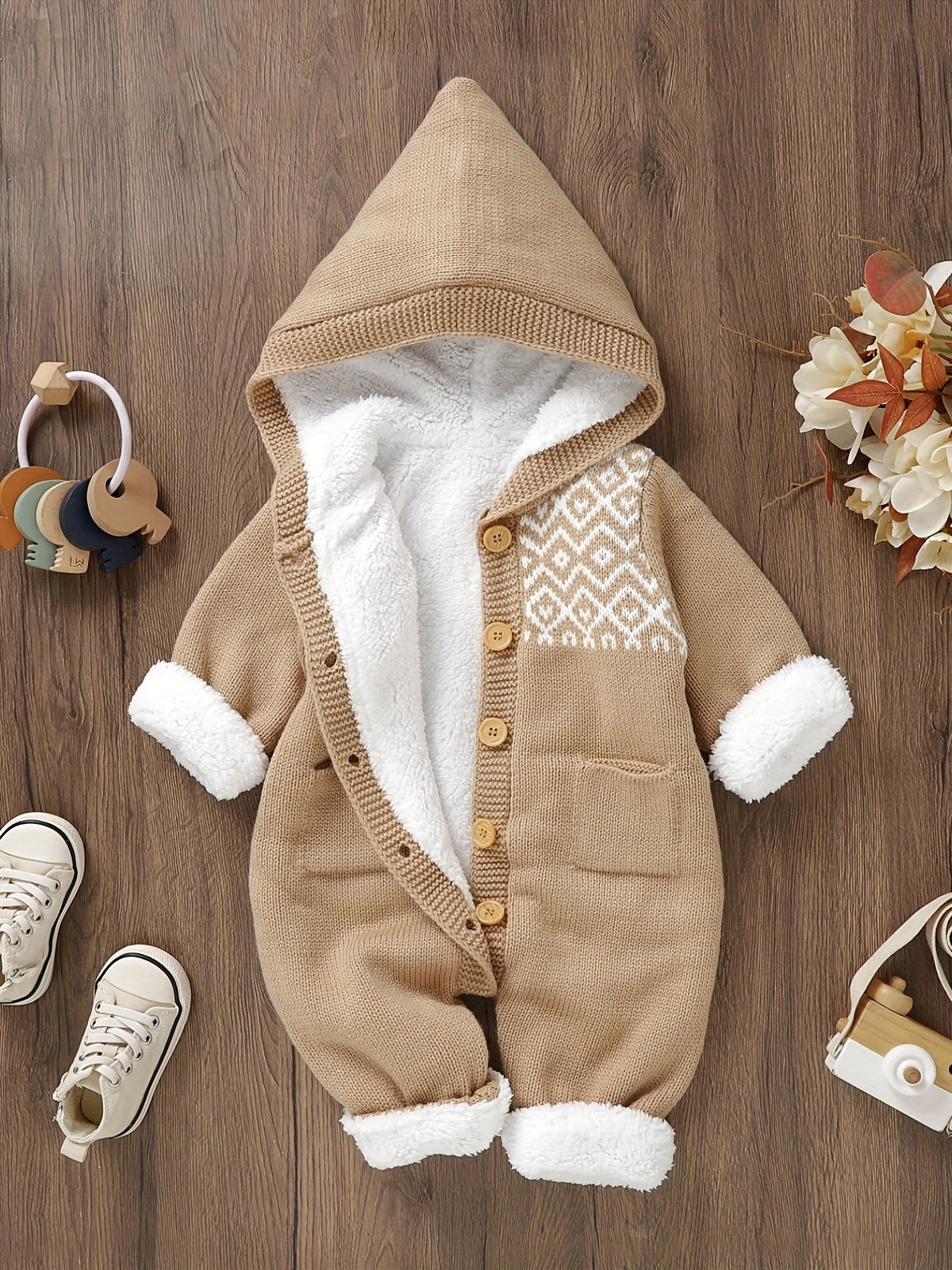Niedlicher Strick-Jumpsuit – Für Wärme sowie Komfort