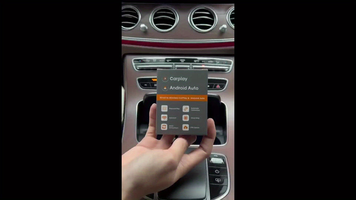 2-in-1 Drahtloser CarPlay & Android Auto Adapter: Plug & Play Schnell Verbunden
