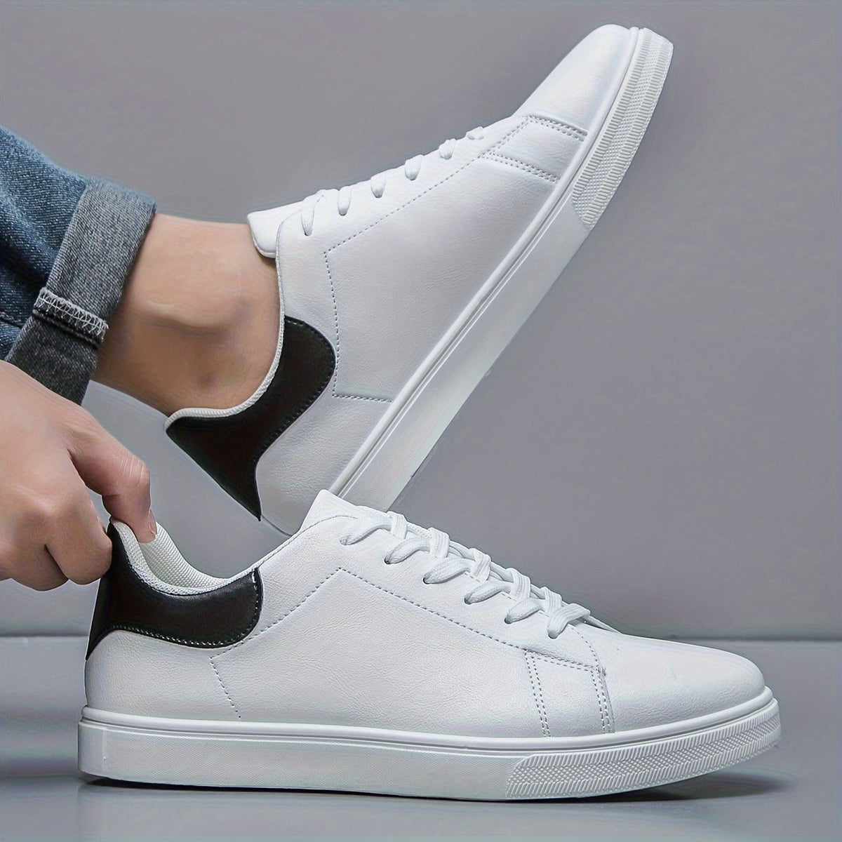 Herren Freizeit Sneaker mit Schnürsenkeln – Bequem und Modern für Frühling und Sommer