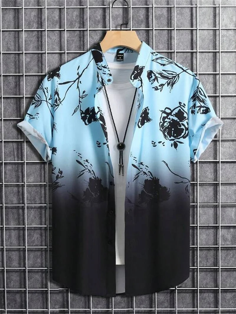 TropicWave Palmprint Hemd – Frisch und Elegant für Herren
