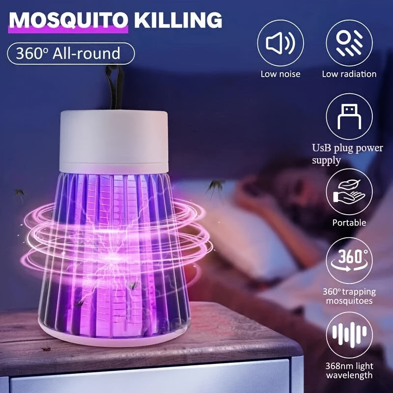 Wiederaufladbare Mückenlampe: 360° UV-Elektroschock-Insektenvernichter