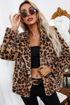 Mantel mit Leopardenmuster und Zebramuster