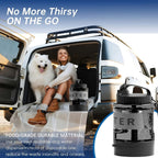 Große Kapazität 74oz Hundewasserflasche: Tragbare Schüssel für Outdoor-Abenteuer