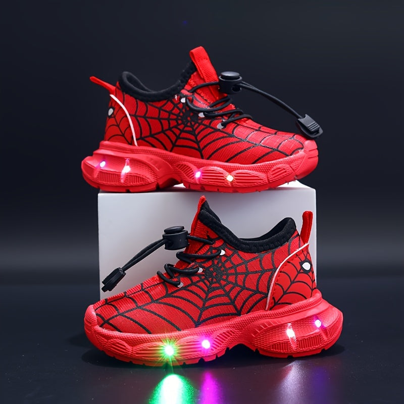 Finn Spinnenweb Sneakers mit LED-Beleuchtung – Ideal für Verspielte Kinder