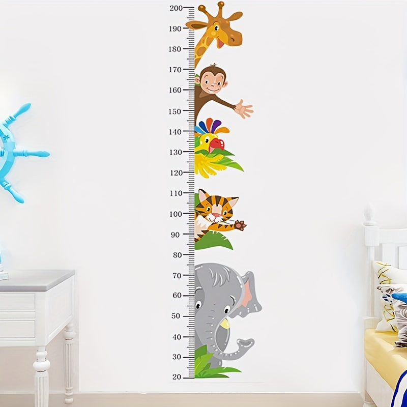 Tier-Wachstumsmaß Wandsticker: Verspielte Messung für Kinder
