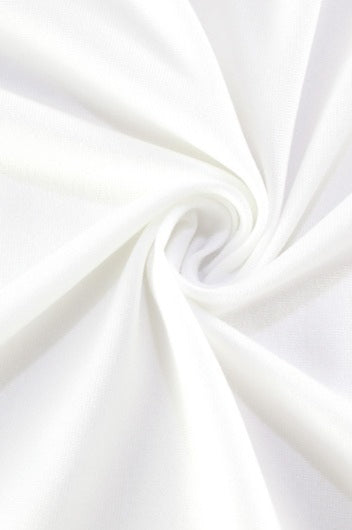 Maxikleid mit hoher Taille in Weiß
