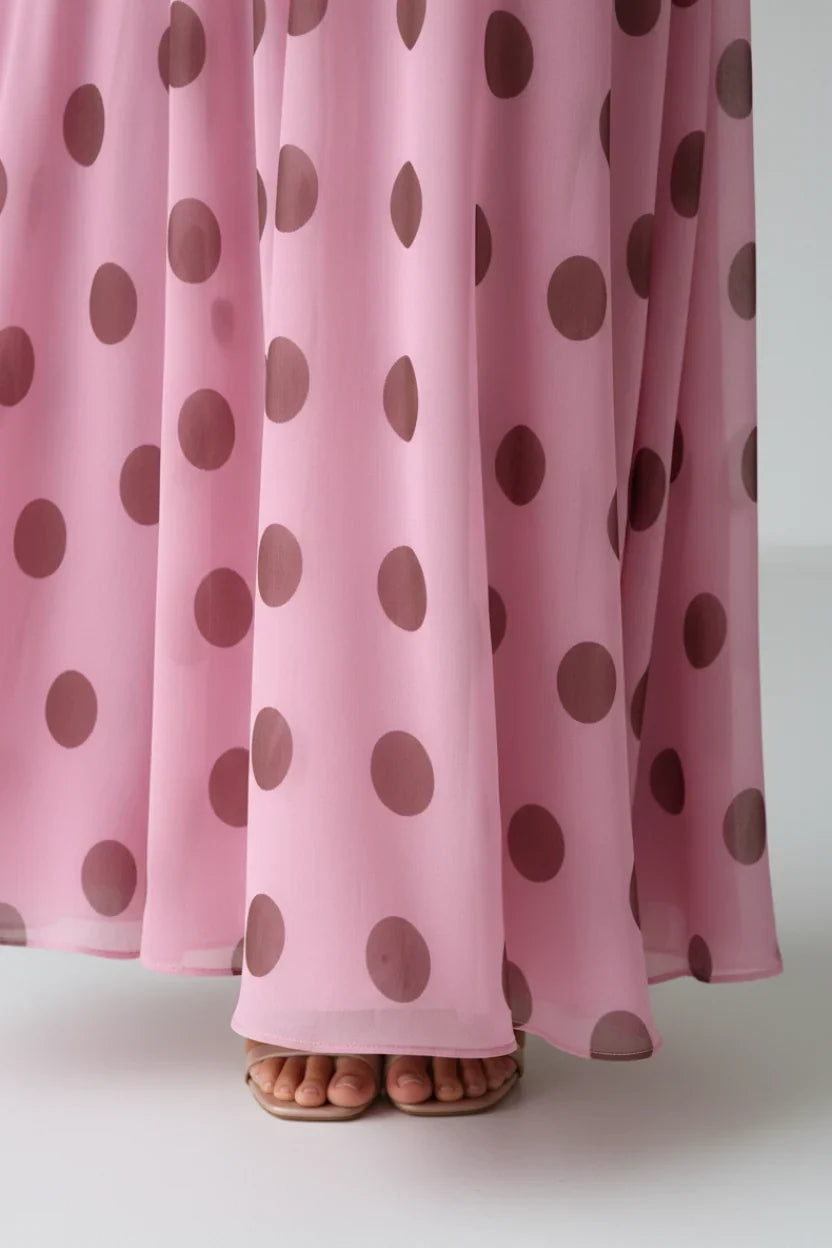 Polka – Maxikleid mit Punktemuster