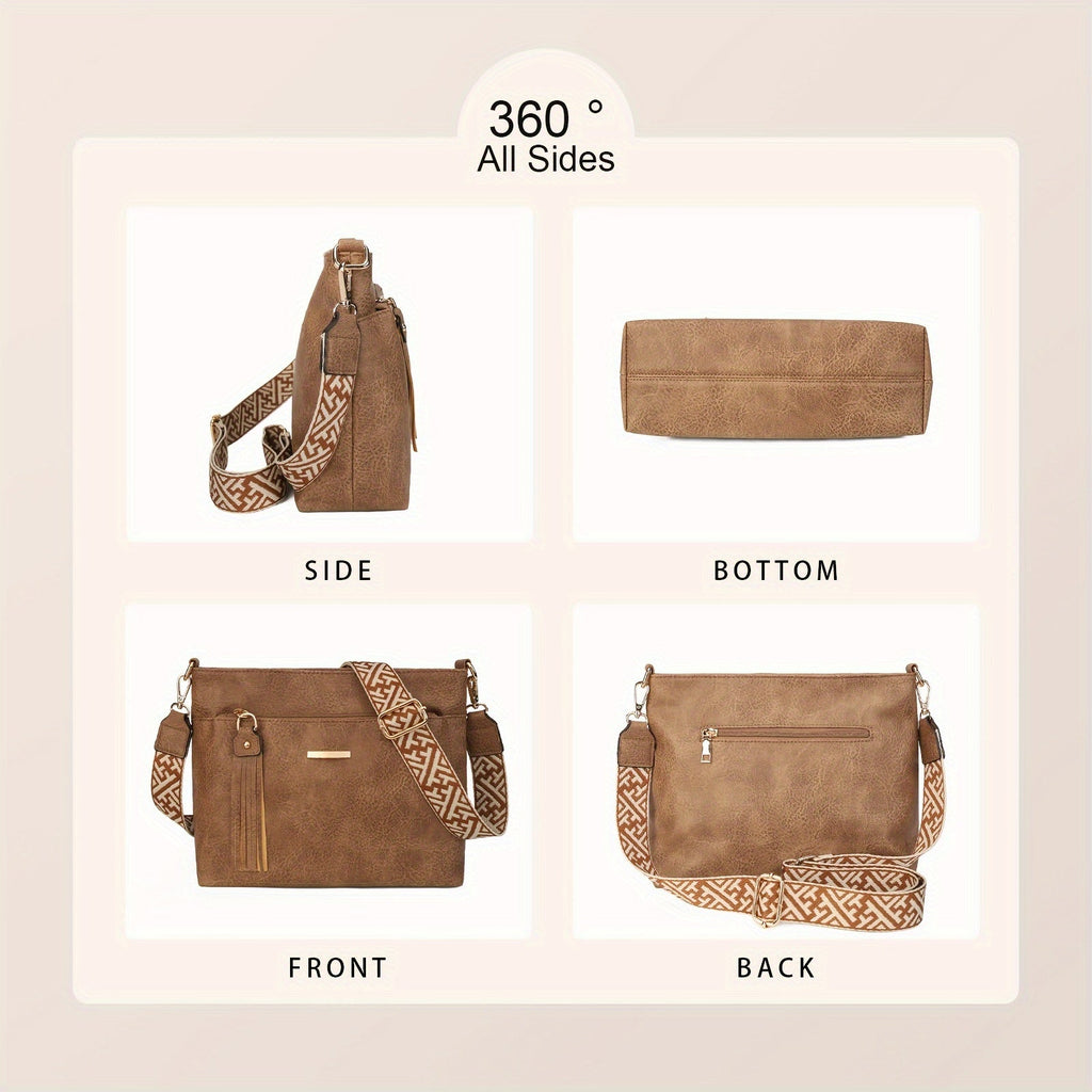Chic PU Schultertasche – Elegant und Geräumig für Jeden Anlass