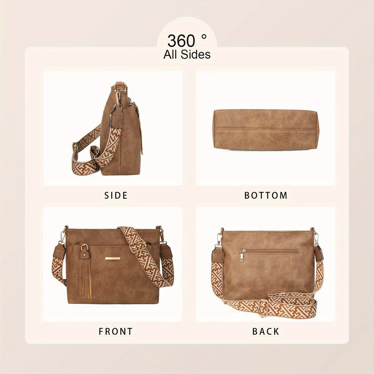 Chic PU Schultertasche – Elegant und Geräumig für Jeden Anlass