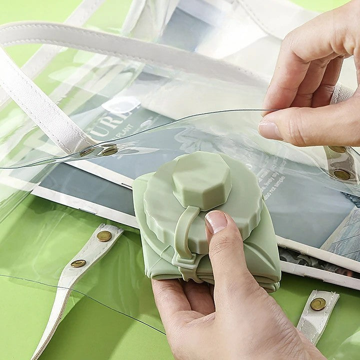 SmartFold: Wiederverwendbarer faltbarer Becher.