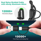 FlexCharge 3-in-1 Kabel – Stark, Funktional und Universell