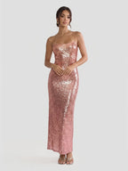 Gradient – Maxikleid mit Pailletten