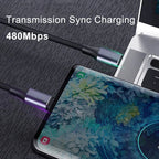 USB-C zu USB-C Schnellladekabel – 100W Leistungsstark und Haltbar