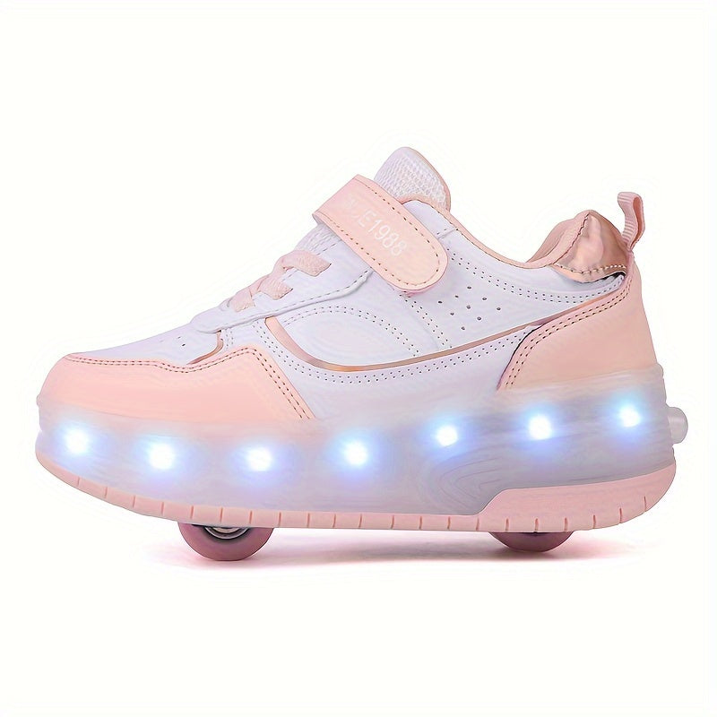 FlashRider Leuchtende Rollschuh-Sneakers – Ideal für Kinder mit Lichterspektakel