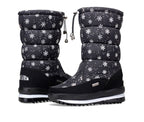 Wadenhohe Stiefel gefüttert – Weiß