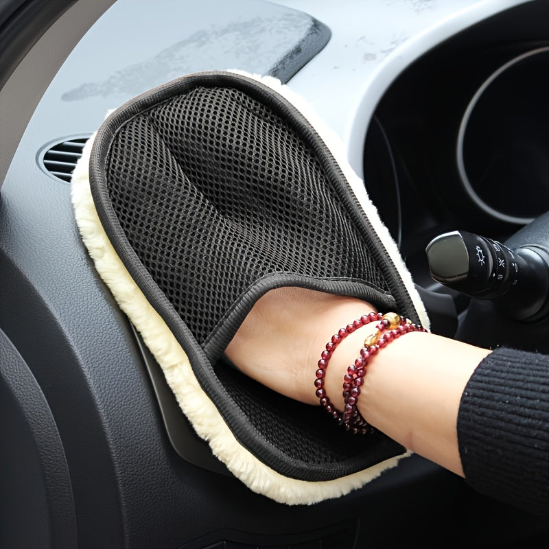 Ultra Weiche Mikrofaser Putzhandschuh - Ideal für die Autopflege