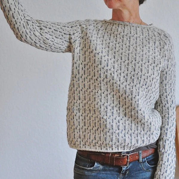 Gemütlicher Textur Strickpullover