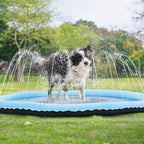 Hunde Wasser Spritzpad – Erfrischende Spielmatte inklusive Brunnen