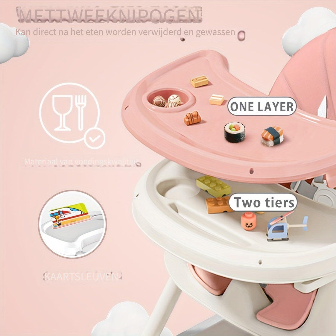 FlexiGrow Hochstuhl für Kleinkinder: Verstellbar & Multifunktional