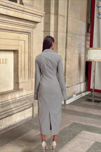 Midikleid mit langen Ärmeln