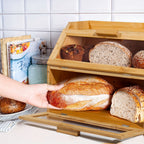 Bambus Brotdose mit Doppelten Regalen – Praktisch und Elegant