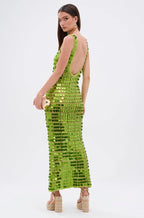 Damen Maxikleid mit Pailletten