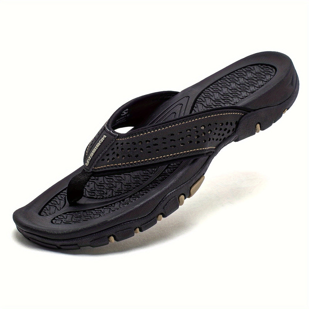 Bequeme sowie Nachhaltige Herren Slipper Sandalen – Mit EVA Polsterung und Rutschfester TPR Sohle