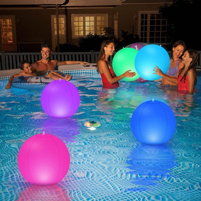 LED-Aufblasbare Leuchtbälle für Pool sowie Garten