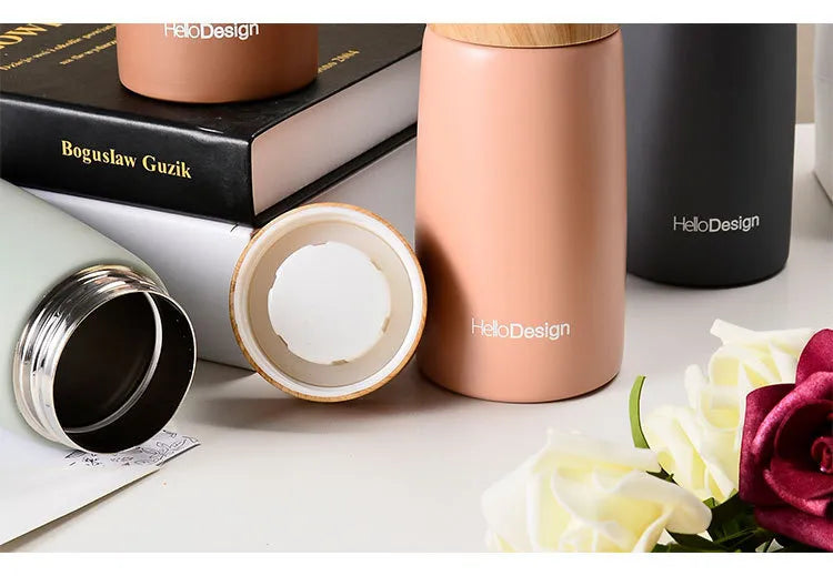 Elegante Thermosflasche für unterwegs