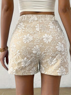 Elegante Jacquard-Shorts für Damen – Lässig sowie Modisch