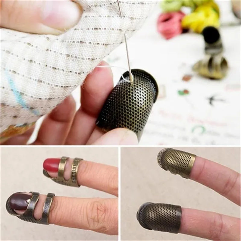 Vintage Metall Nadelfinger: Robuster Schutz beim Nähen