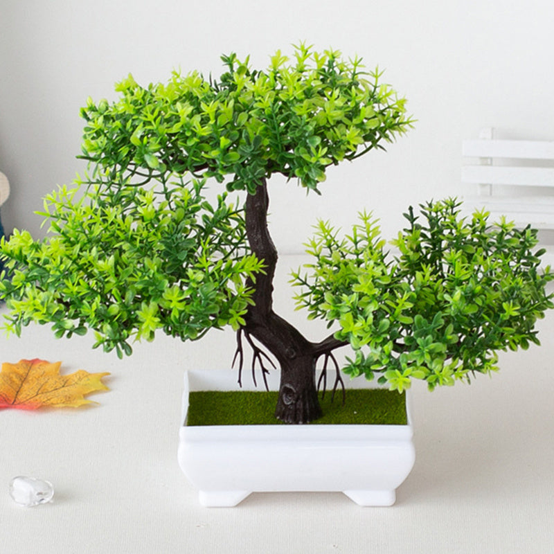 BlossomBonsai Kunstbaum – Realistischer Mini-Bonsai inklusive Rosa Blüten