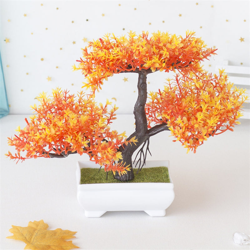 BlossomBonsai Kunstbaum – Realistischer Mini-Bonsai inklusive Rosa Blüten