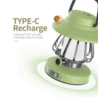 SnailGlow Tragbare Campinglampe: USB-wiederaufladbare Nachtlampe